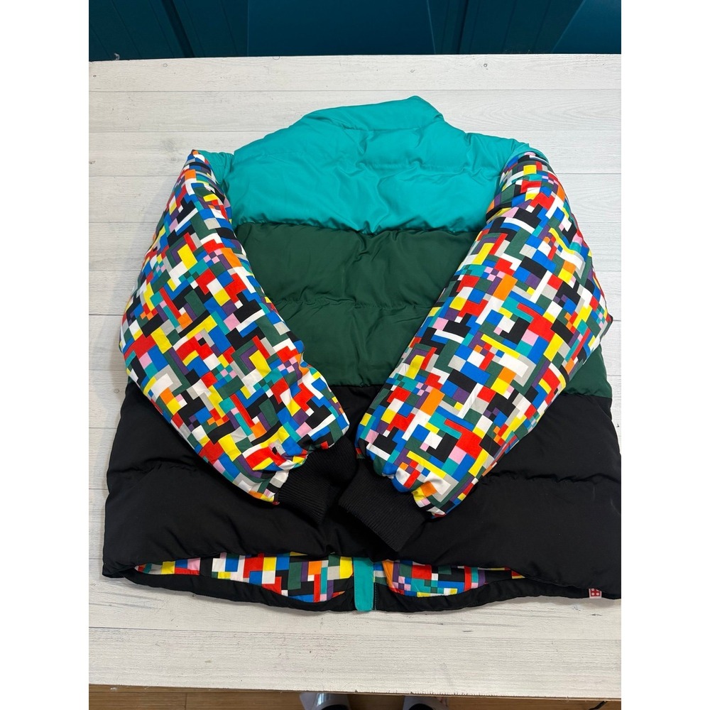 Lego X Target Collection Puffer Jacket Vest Green Stripe adult large - Picture 11 of 12